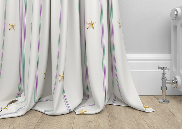 Merrily, Merry Stripy Violet - Made to Measure Curtains - Image 6
